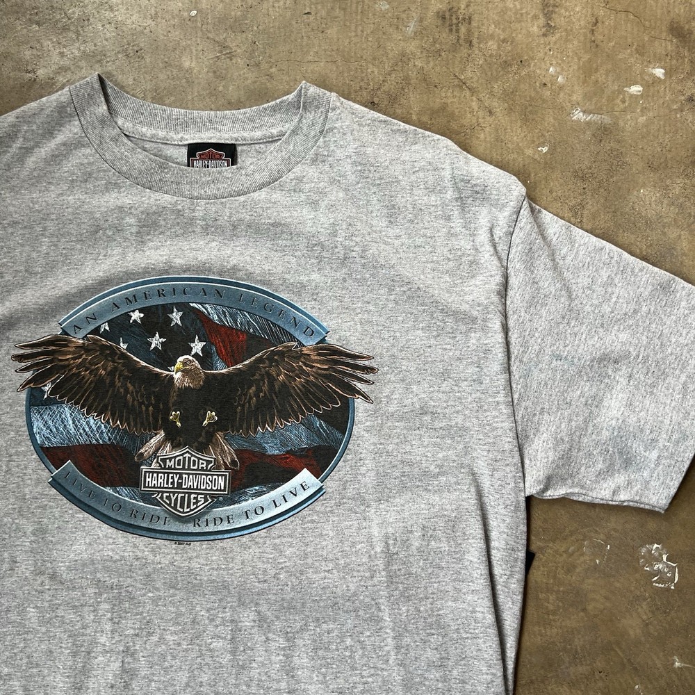 VTG Harley Davidson t shirt Large Wauwatosa wisconsin biker vtg retro eagle