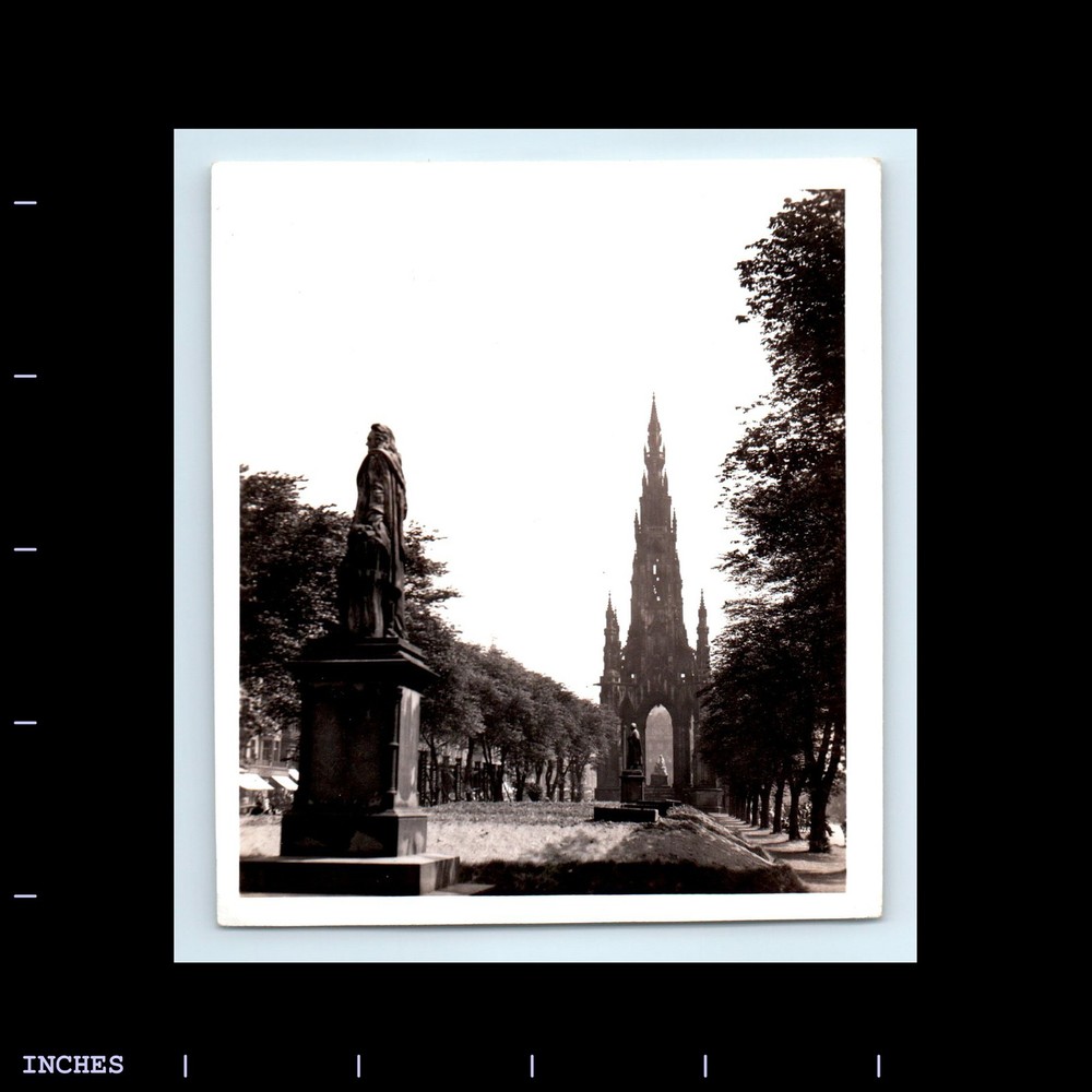 Old Vintage Photo SCOTT MONUMENT EDINBURG SCOTLAND