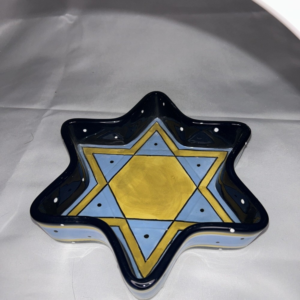 Winter Rosen Trinket Dish Jewish Star Of David Avis Judaica Imports NYC