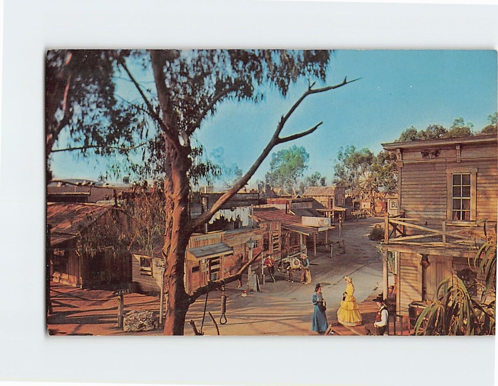 Postcard Main Street Knott's Berry Farm Ghost Town California USA