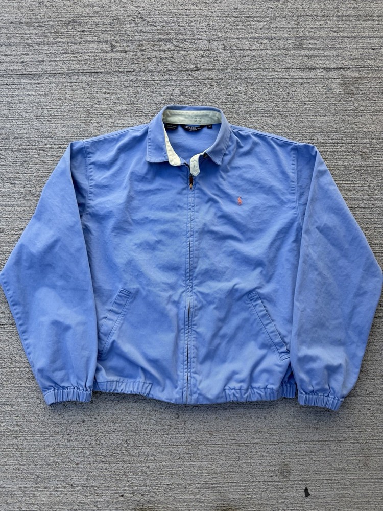 Polo Ralph Lauren Harrington Men's Jacket Blue, Cotton, 90s Vintage