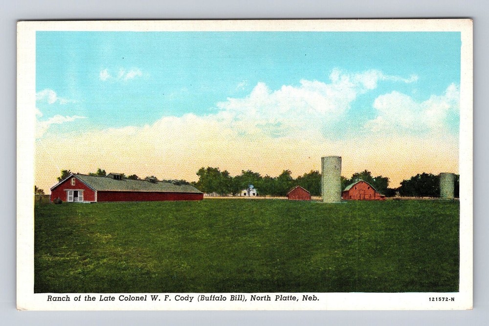 North Platte NE-Nebraska Ranch Of Colonel W F Cody Buffalo Bill Vintage Postcard