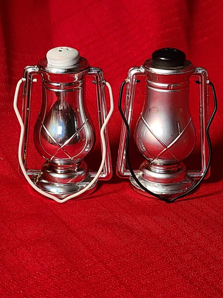 Vintage Salt and Pepper Shakers Plastic Lanterns