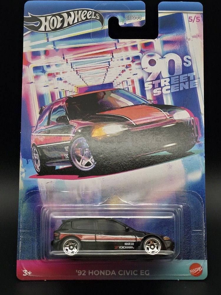 Hot Wheels 90's Street Scene 92 Honda Civic EG