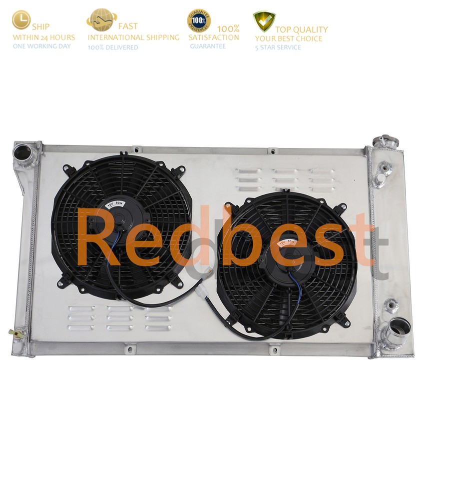 3Row Alu Radiator+Shroud Fan For 1967-1972 Chevy C/K 10 20 30 GMC 1500 2500 3500