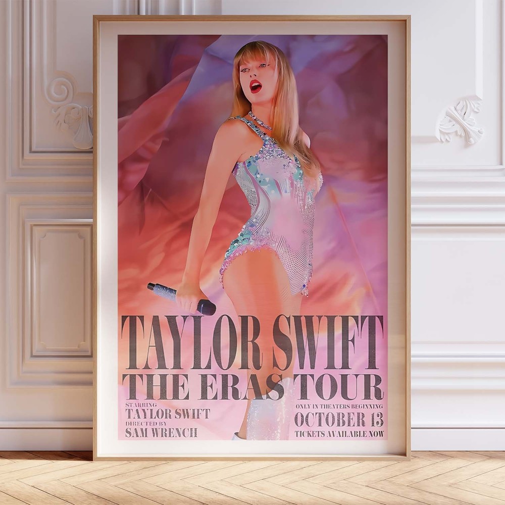 Taylor Swift Eras Tour Concert Wooden Framed Poster 12x18
