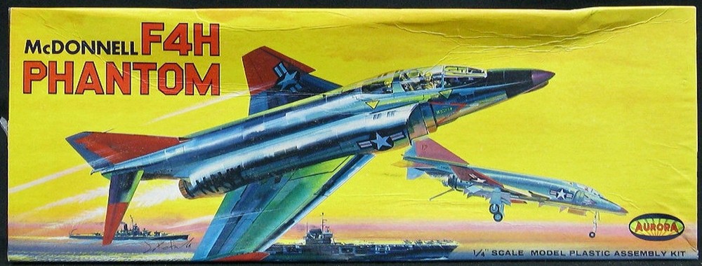 1961 Aurora Models 1/48 MCDONNEL DOUGLAS F-4H PHANTOM II Jet Fighter *NMIB*