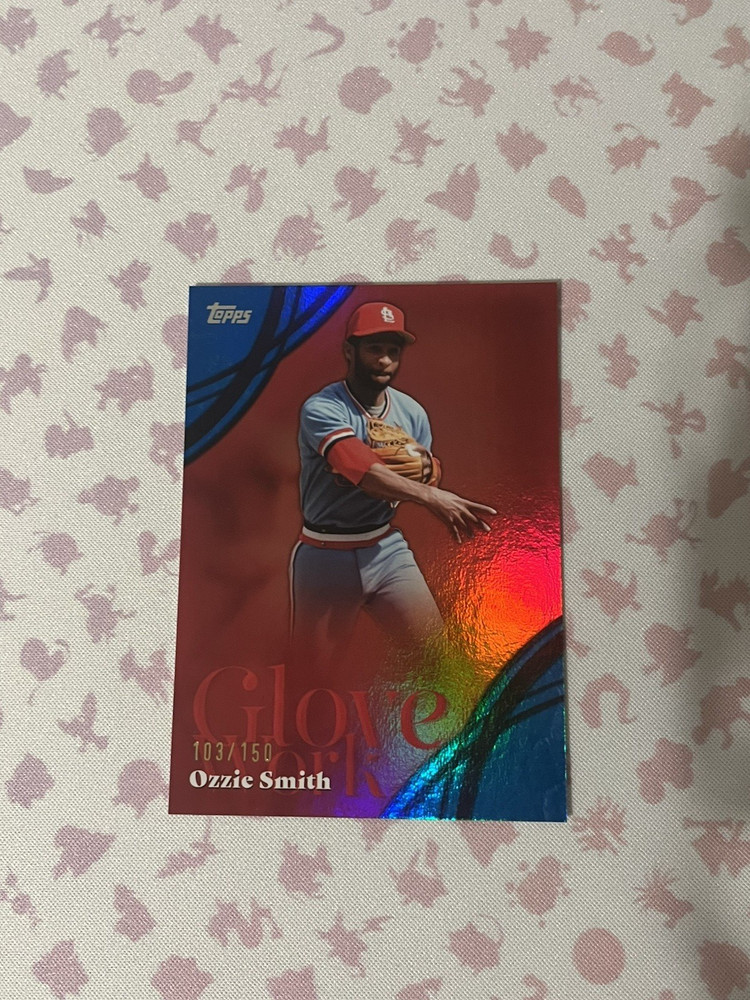 2026 Topps Series 2 Ozzie Smith Blue/Red 150 #GW-1 Glove Work SP  Cardinals