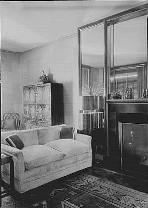 Photo:Gould Jay Mrs Apartment Interior 1929 Living Room Fireplace