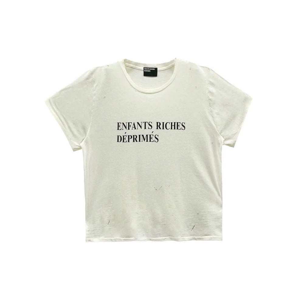 ERD Classic Logo Tee Cream - Lightly Worn
