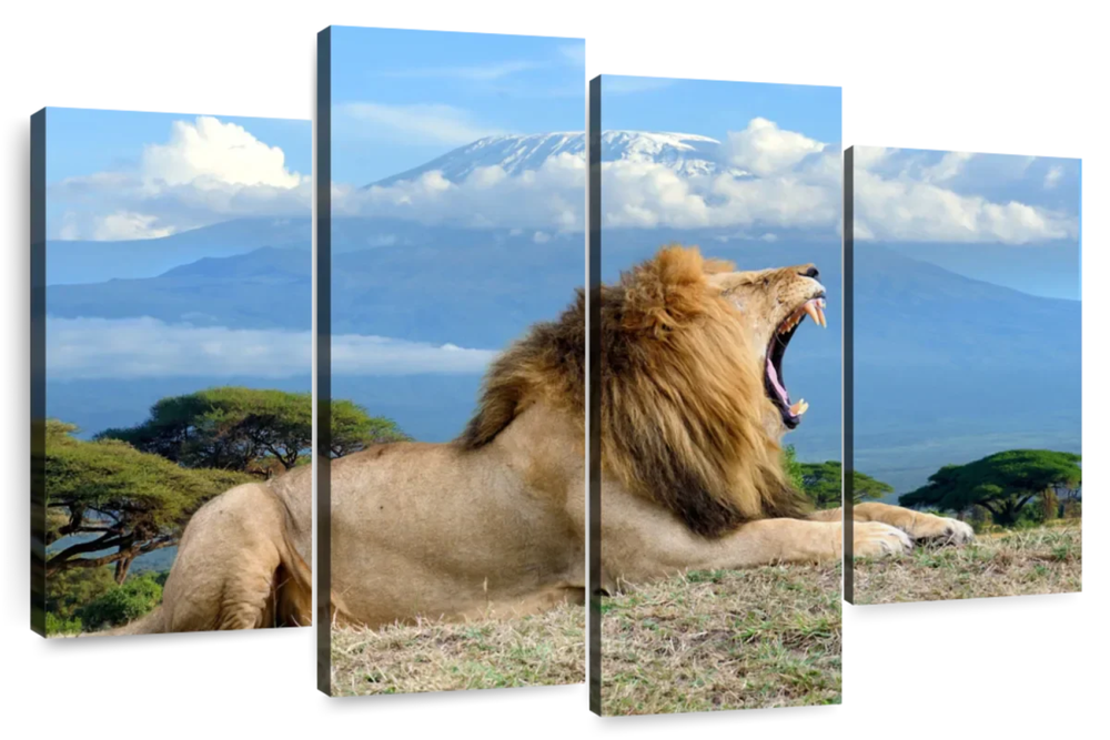 Roaring Safari Lion Wall Art