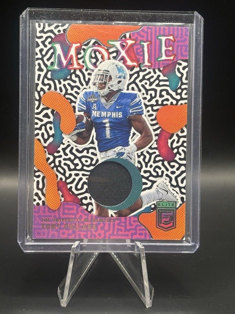 Tony Pollard Moxie Patch 2023 Panini Chronicles Draft Picks Football Card