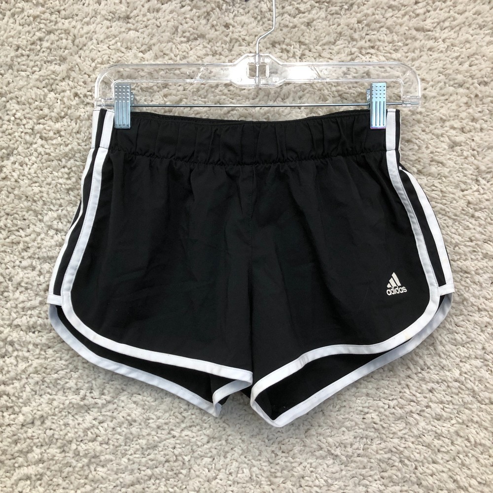 Adidas Shorts Small Adult Black Climalite Running Lined Athletic Gym Womens S 3
