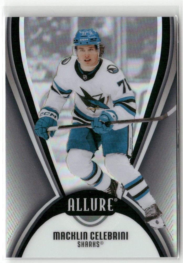2025-26 Upper Deck Allure #71 Macklin Celebrini Black Rainbow