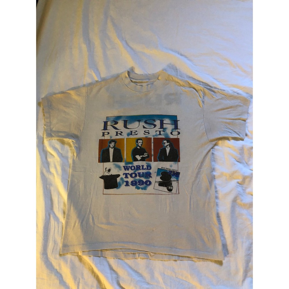 Vintage Rush Presto World Tour 1990 concert t-shirt