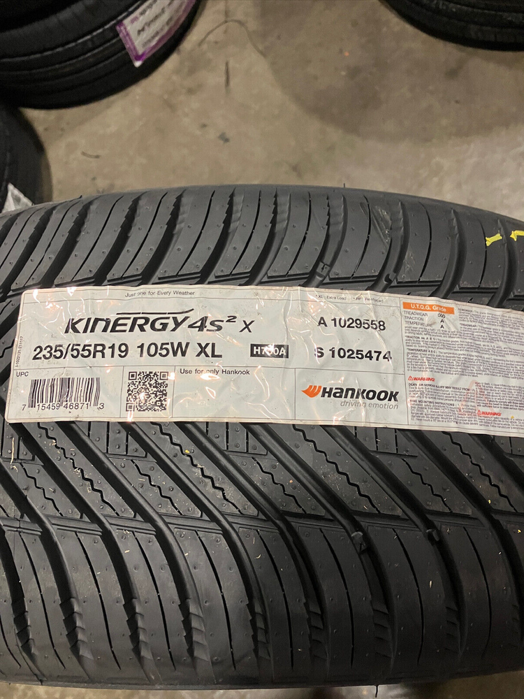 4 New 235 55 19 Hankook Kinergy 4S2 X Tires