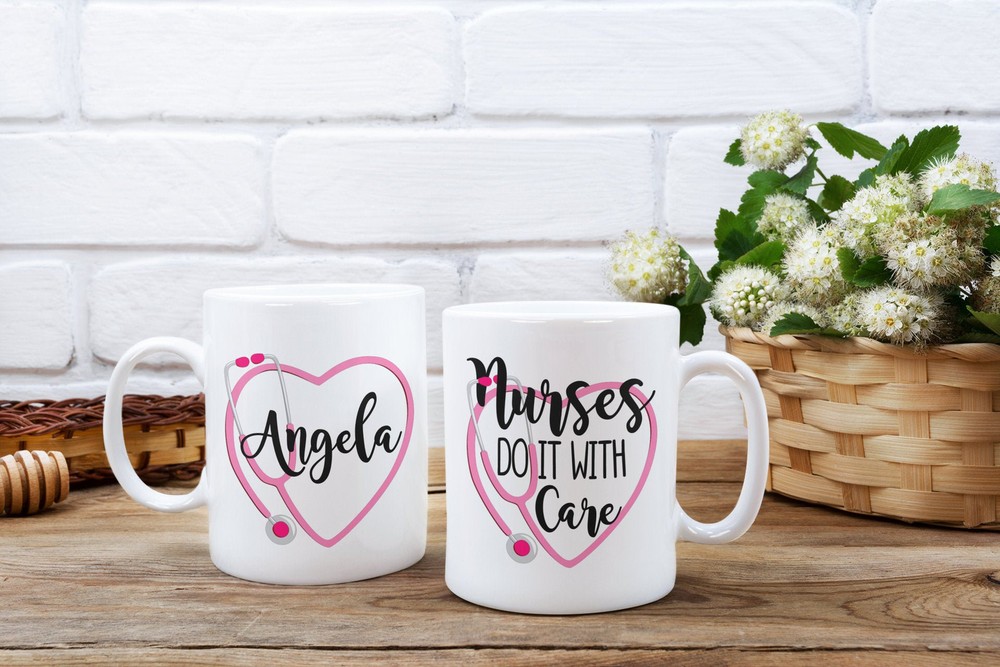 Pinning Ceremony Gifts Personalized Nurse Coffee Mug Nurses Do It With Care