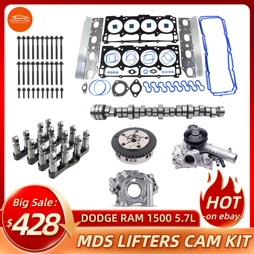 09-19 Dodge Ram 1500 5.7 Hemi MDS Lifters Kit with Cam VVT Gear Oil & Water Pump