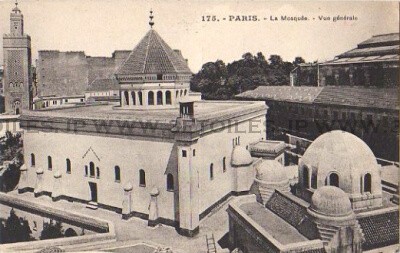 Mosque of Paris 1910 Postcard