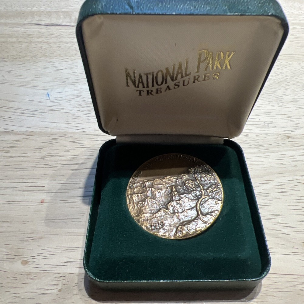 National Park Treasures Grand Canyon National Park Bronze Medal W/ Case