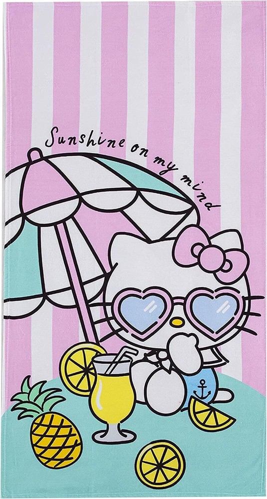 Towel - Hello Kitty and Friends - Pink Lemonade Microfiber Beach/Bath 27x54