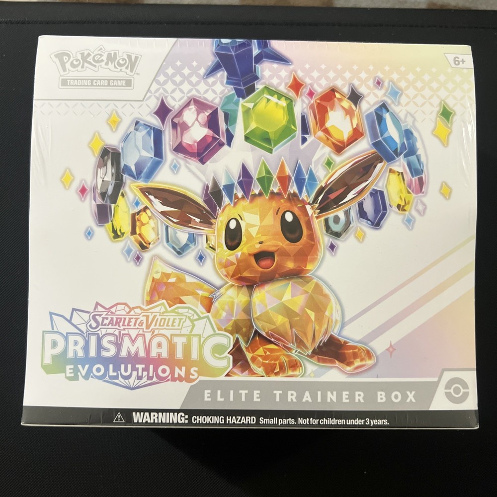 Pokemon TCG Prismatic Evolutions ETB Elite Trainer Box New Sealed Has Tear