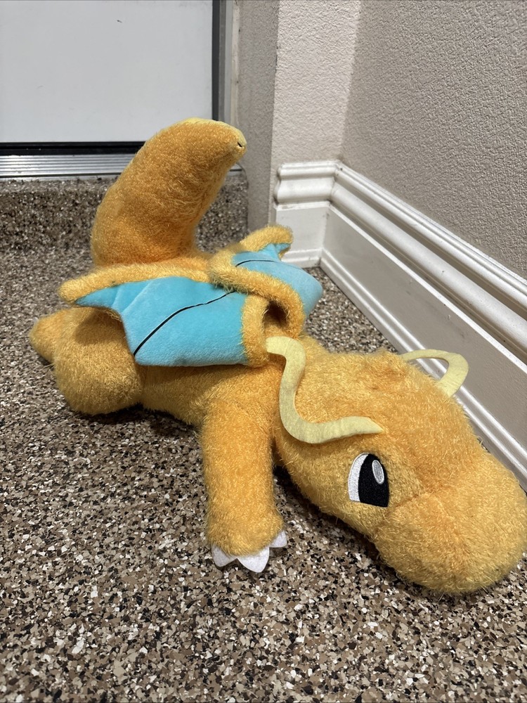 Pokémon Dragonite Banpresto Fuzzy Sleeping Plush Bandai Spirits 20” With Tag