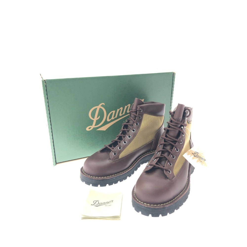 Danner Men's Gore-Tex Work Boots in Field Leather Brown Beige Size US7
