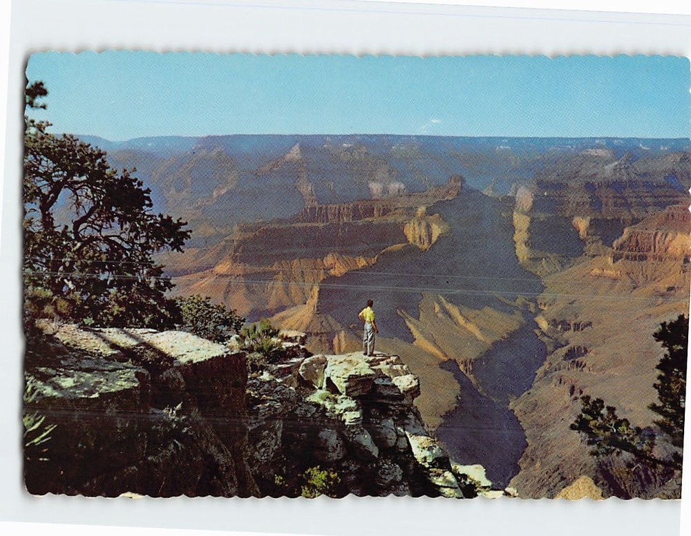 Postcard At Pima Point Grand Canyon National Park Arizona USA