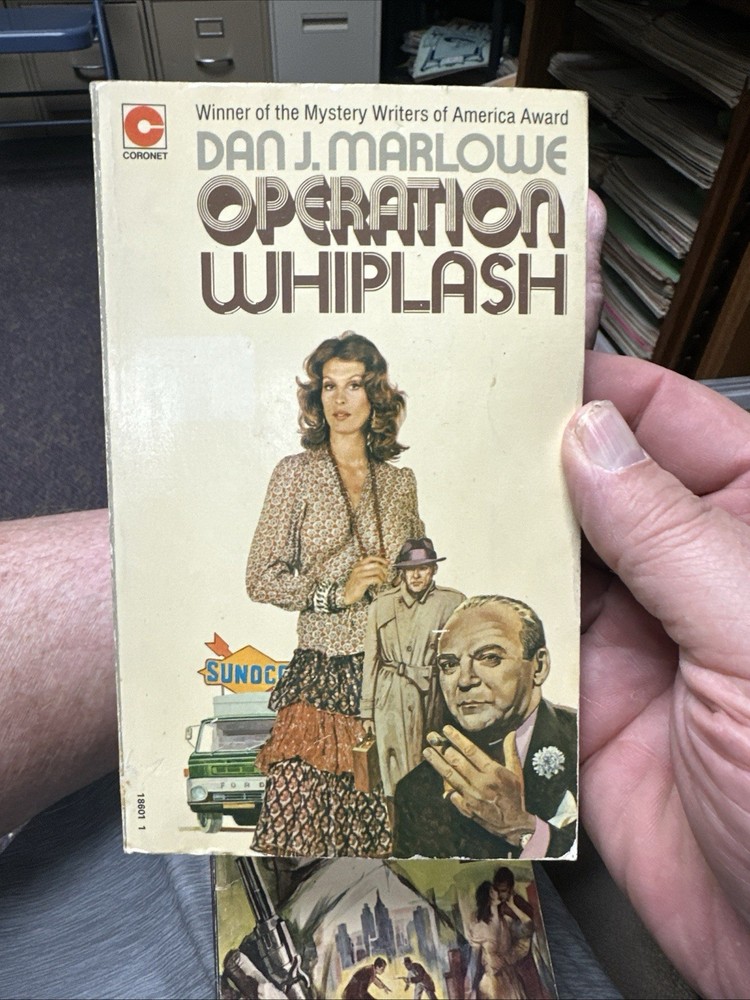 Operation Whiplash By Dan J Marlowe PB Mystery Crime 1974 Coronet Edition