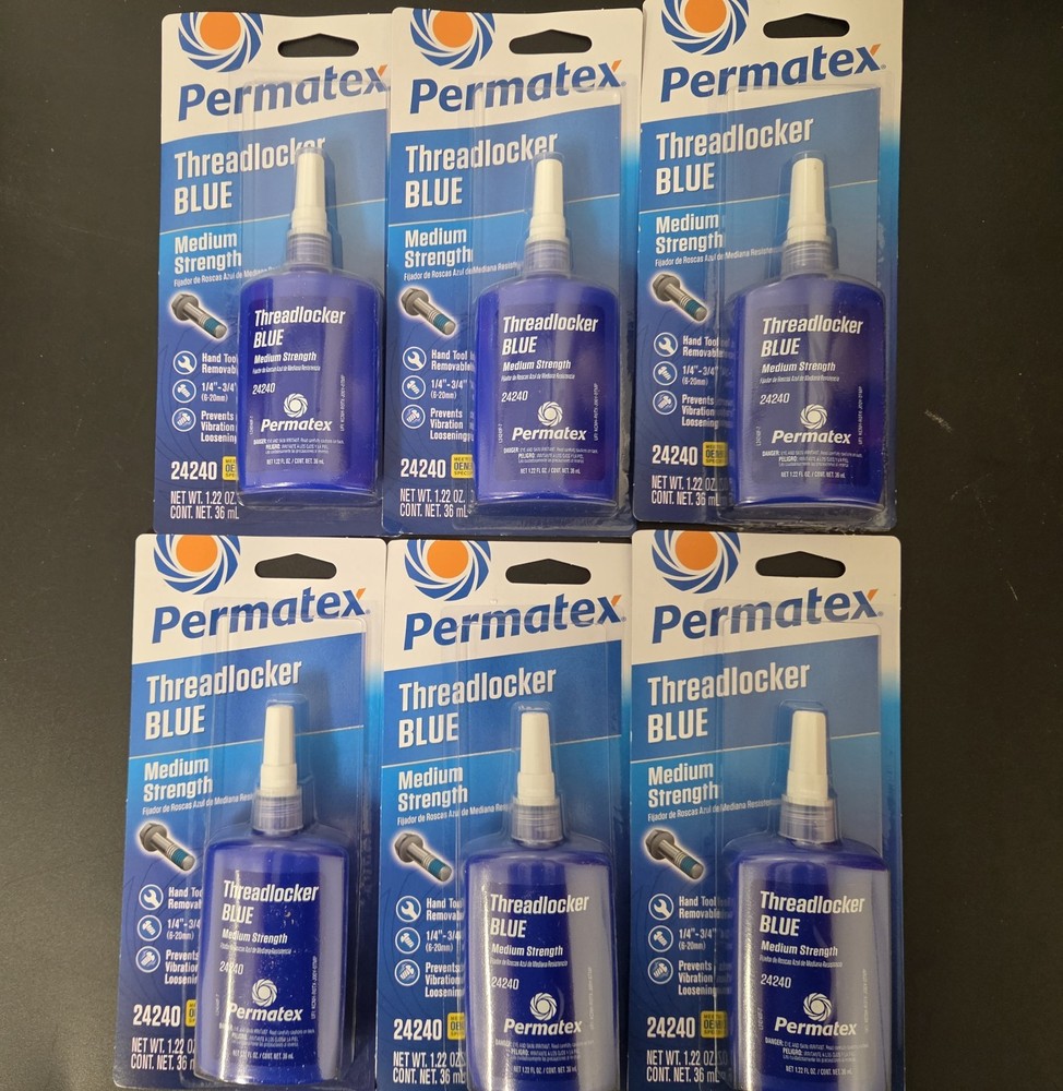 Permatex 24240 Medium Strength Threadlocker Blue 36 ml. (FREE SHIPPING)