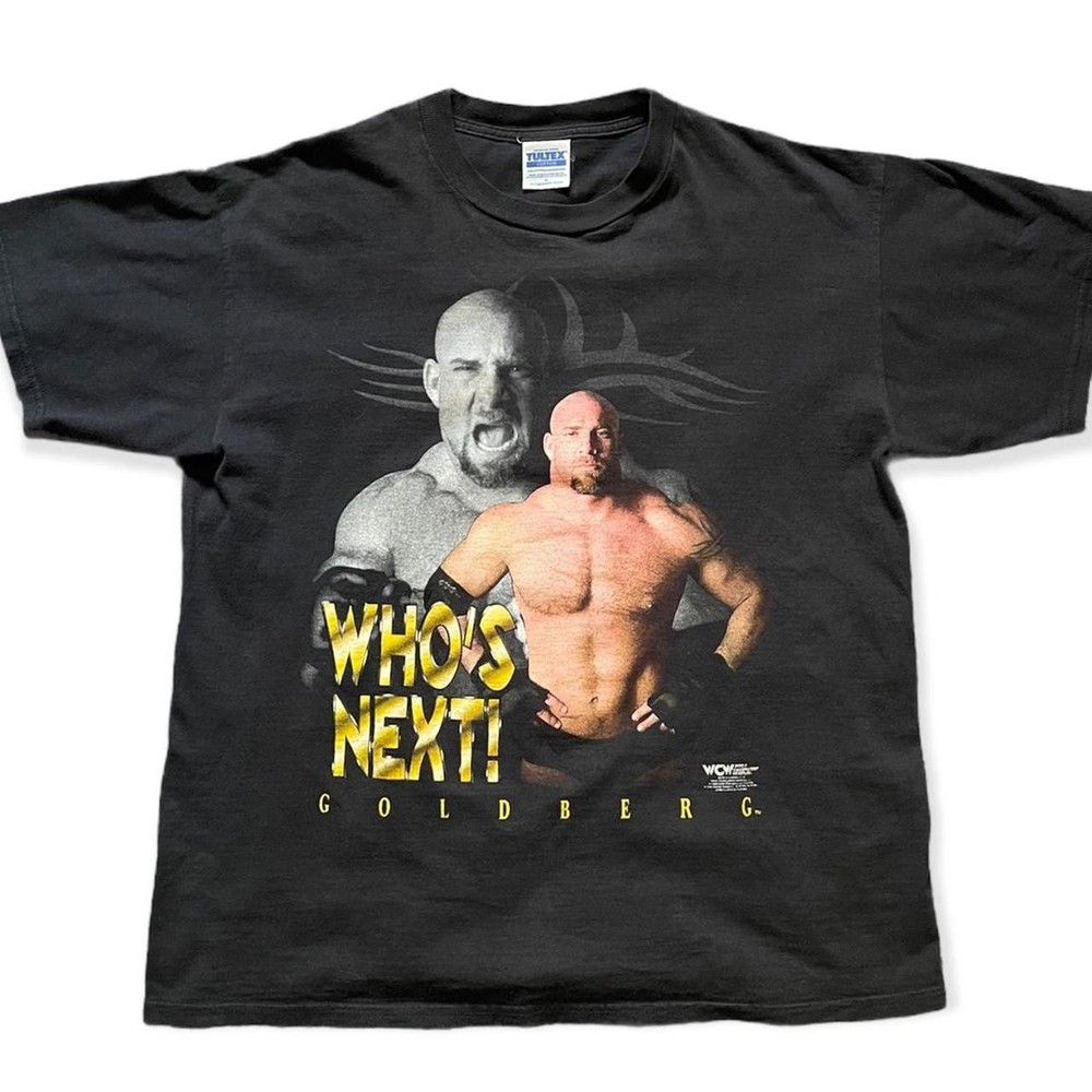 Vintage Tultex WCW Goldberg T-Shirt 90s Wrestling Graphic Tee S-5XL