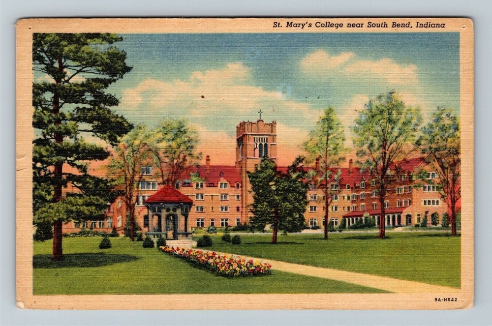 South Bend IN-Indiana, St Mary's College, Vintage Postcard