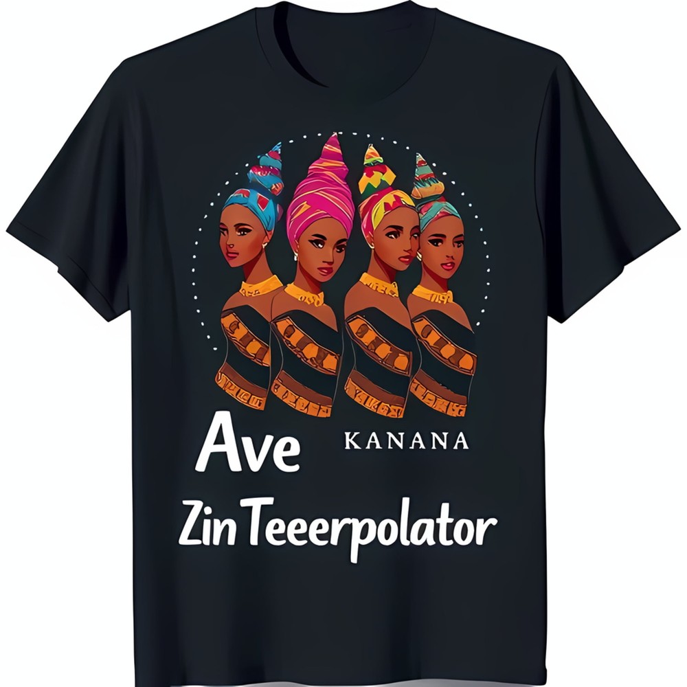 Empowerment Graphic Black T-Shirt Featuring Confident Women of Color