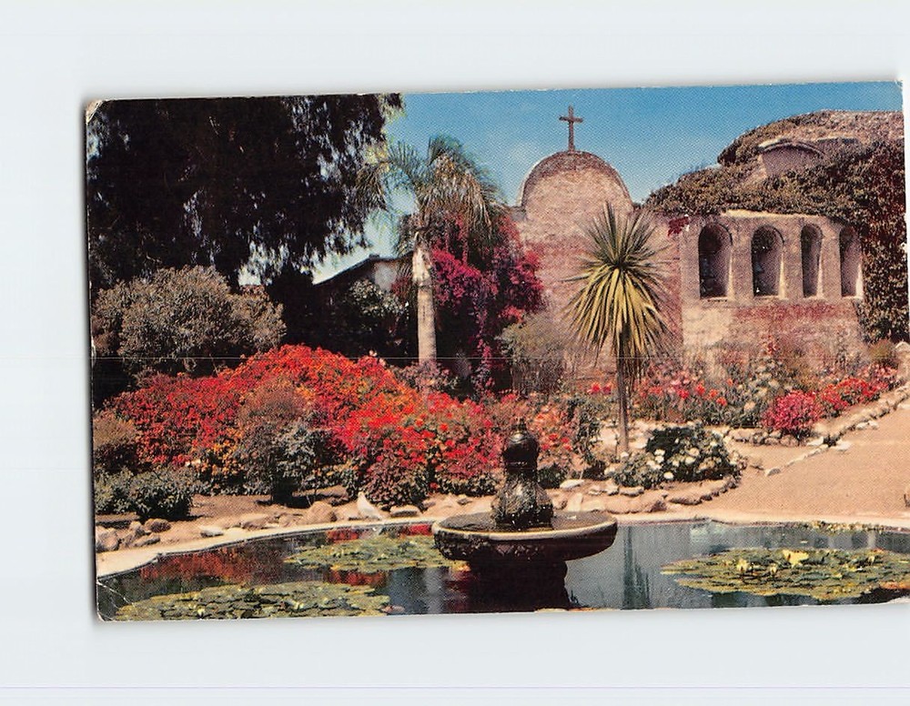 Postcard San Juan Capistrano Mission California USA