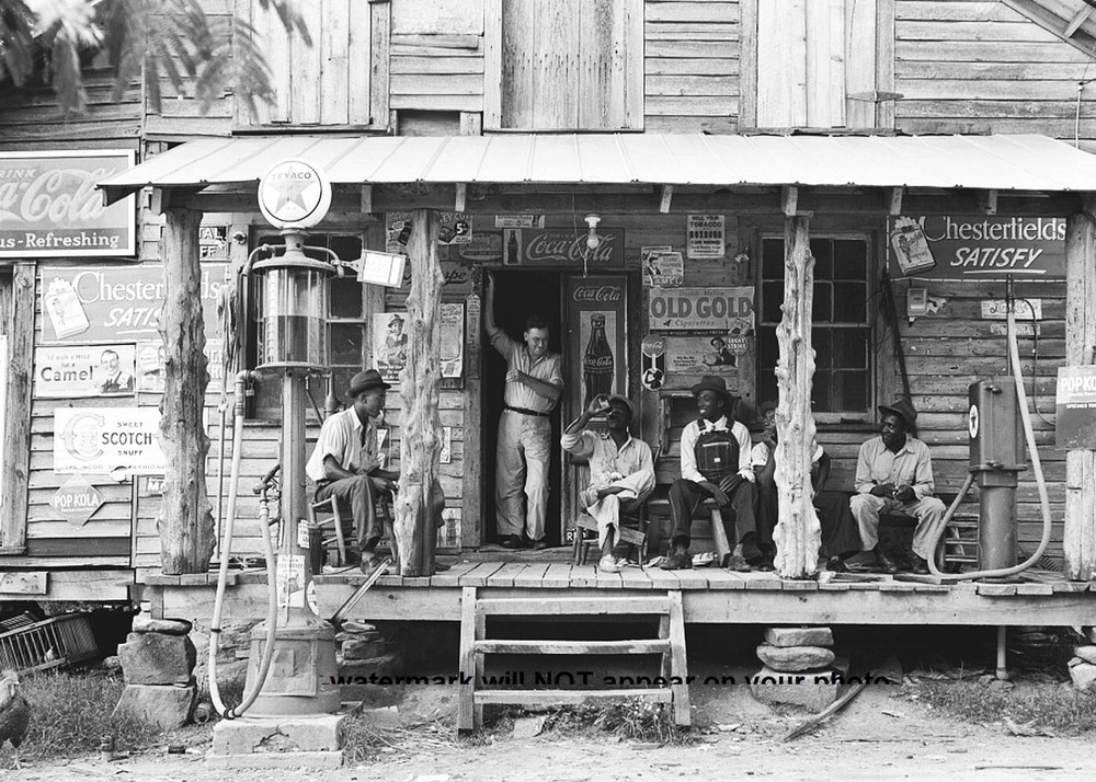 1939 Vintage Texaco Gas Station PHOTO Country Store North Carolina Dirt Road
