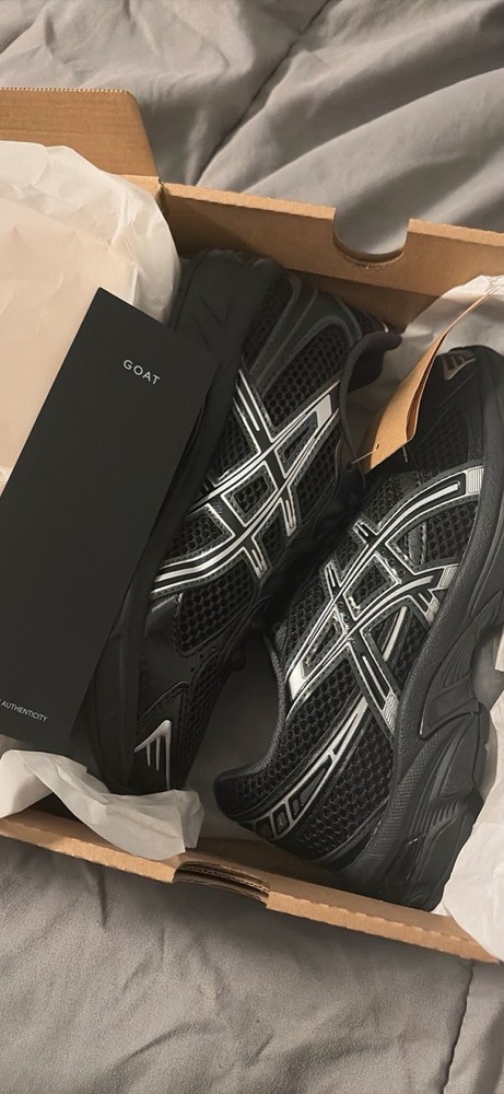 ASICS GEL-1130 Black/Pure Silver Men's Athletic Sneaker Mesh 1201A906-001 2023
