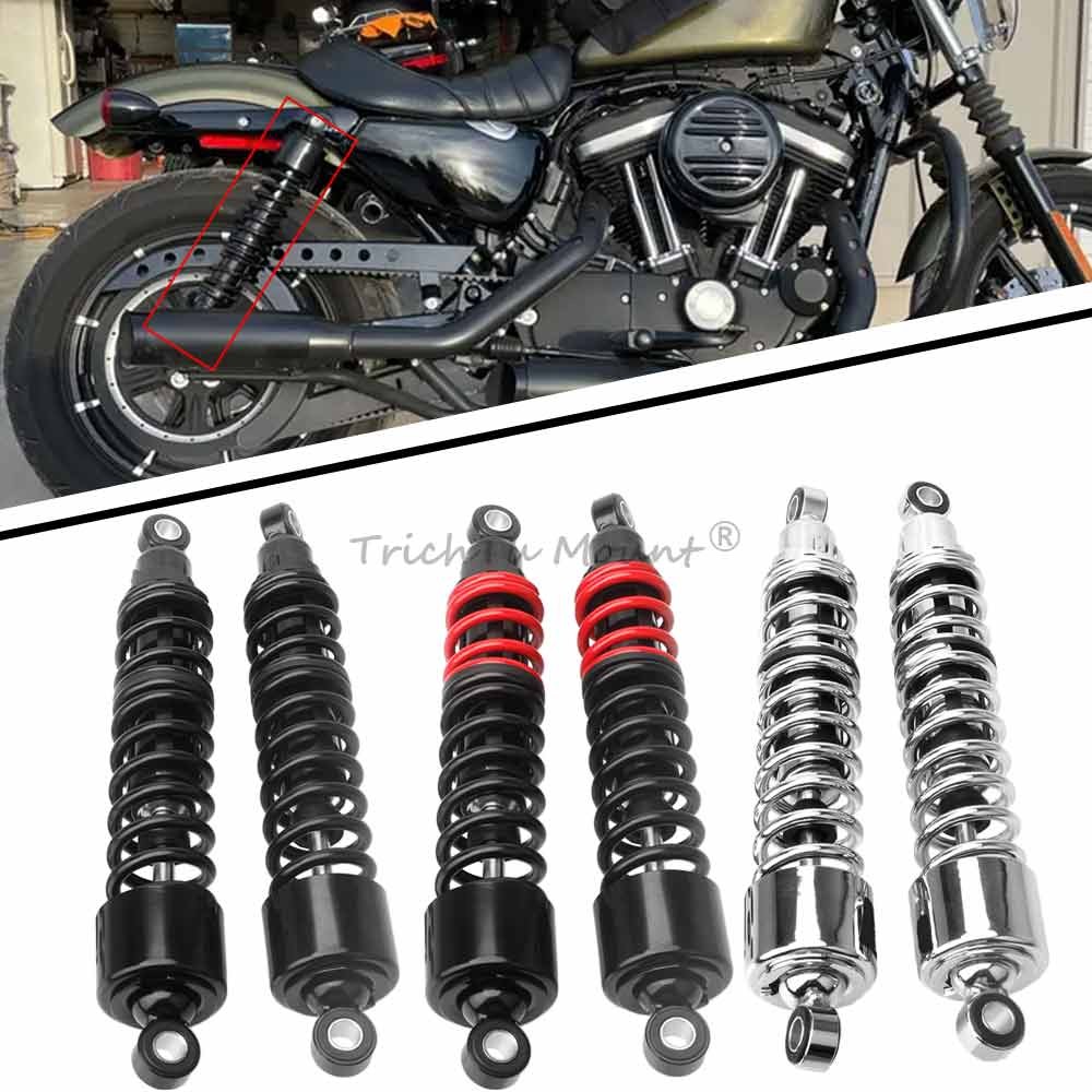 For Harley Sportster Custom XLH883 1100 1200 1988-2003 Rear Air Shocks Absorber