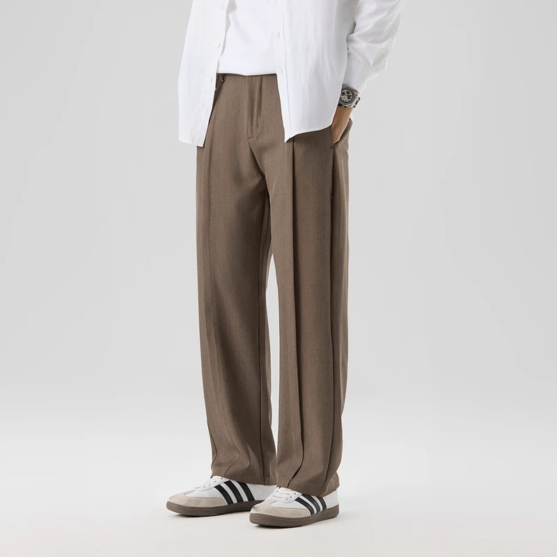 New Spring Casual Suit Pants Korean Men's Pants Straight Loose Sweatpants Soft