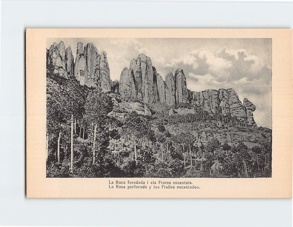 Postcard Roca Foradada and Frares Encantats Spain