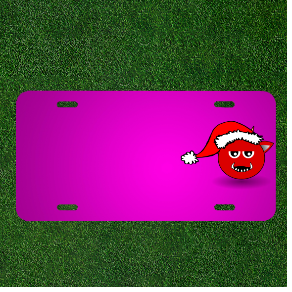 Custom Monster Vampire Devil Car License Plate With Names