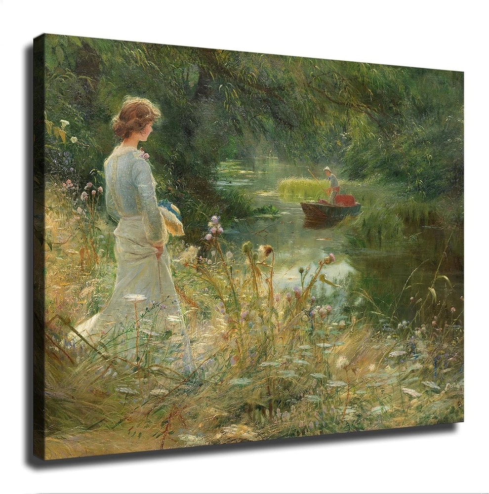 Vintage French Cottage Garden Poster 24x36 Unframed Wall Art Decor Gift