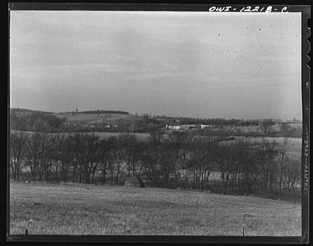 Photo:Rural Landscape Farm Fields Trees 1910s American West