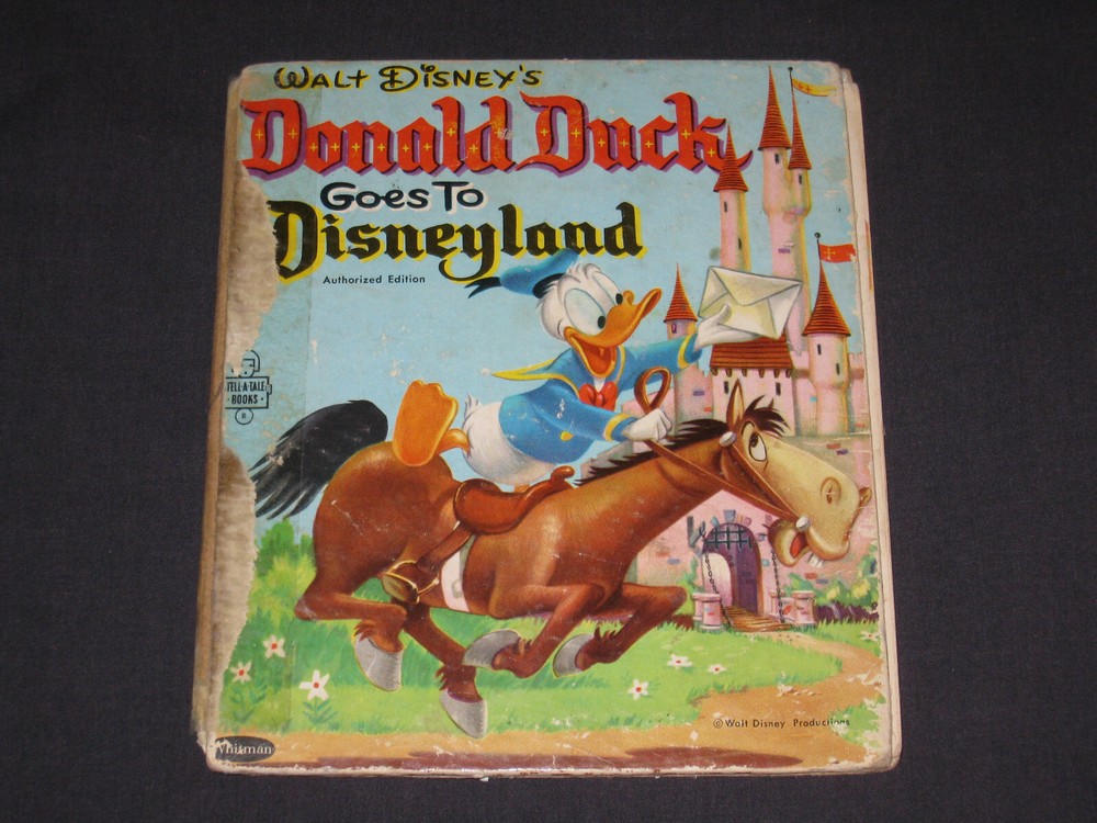 Donald Duck Goes to Disneyland A Tell-a-Tale Book  1955