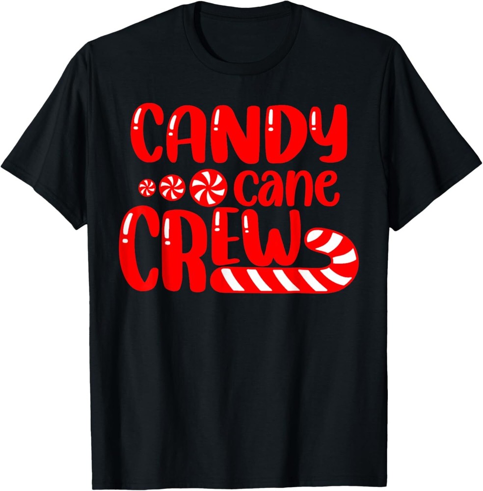 Candy Cane Crew Matching Family Group Candy Lover Pajamas T-Shirt Hoodie