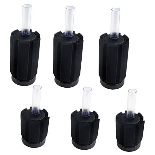 6 PCS Fish Tank Aquarium Soft Biochemical Sponge Filter, 2 Sizes