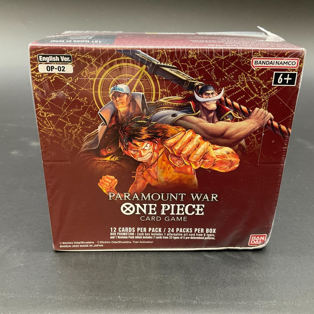 One Piece TCG OP-02 Paramount War Booster Box SEALED ENGLISHPROBSTEIN is actively accepting consignments !!