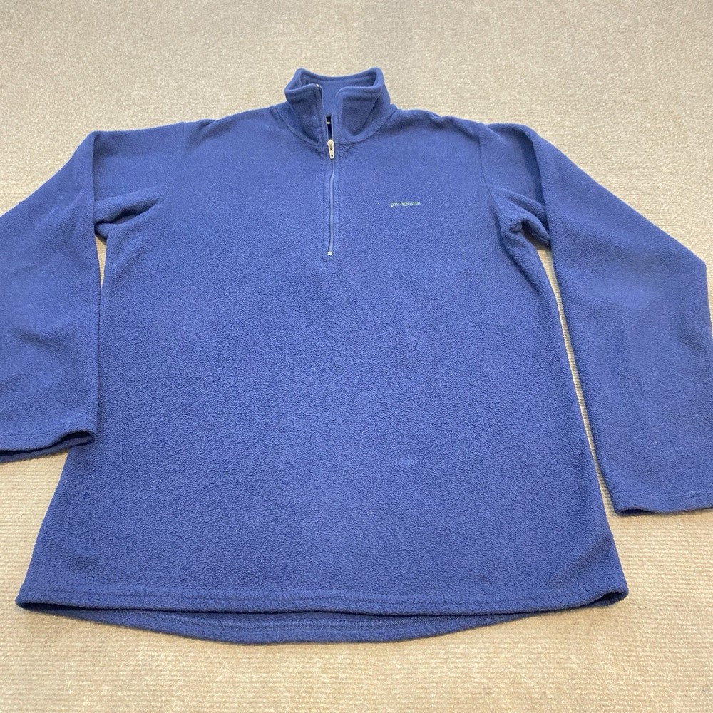 Vintage Patagonia Capilene Sweater Mens Small  1/4 Zip Fleece Navy Blue Outdoors