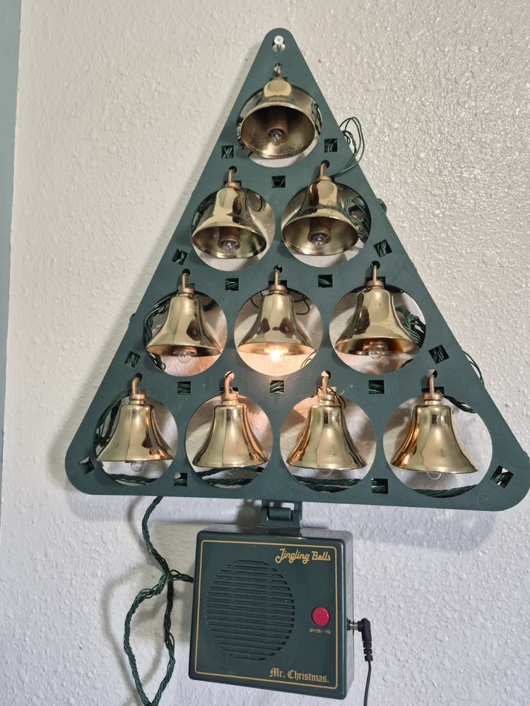 Vintage Mr. Christmas Jingle Bells Tree Shaped Musical