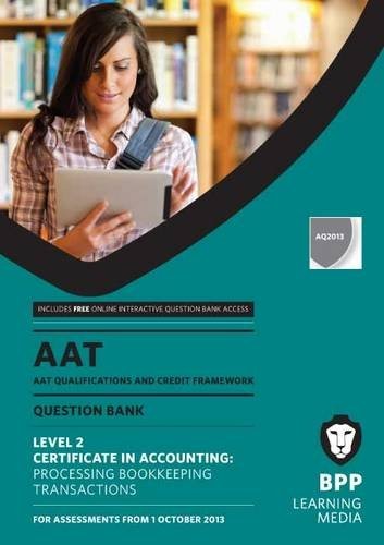 AAT Processing Bookkeeping Transactions: Revision Kit by BPP Learning Media TheFREE US DELIVERY | ISBN: 1472703472 | Quality Books